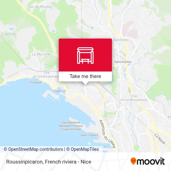 Mapa Roussinpicaron