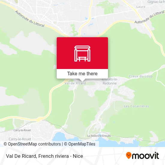 Val De Ricard map