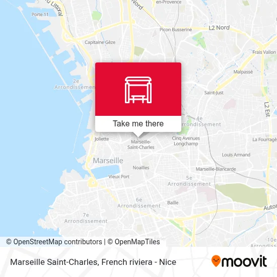 Marseille Saint-Charles map