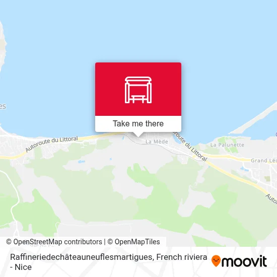 Mapa Raffineriedechâteauneuflesmartigues