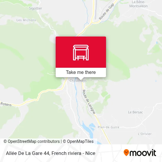 Allée De La Gare 44 map