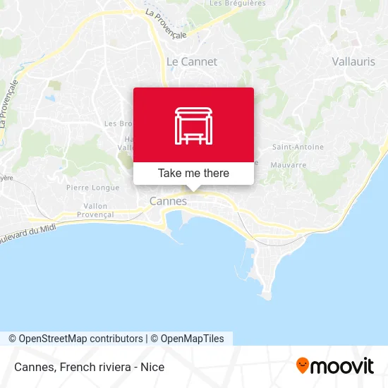 Cannes map