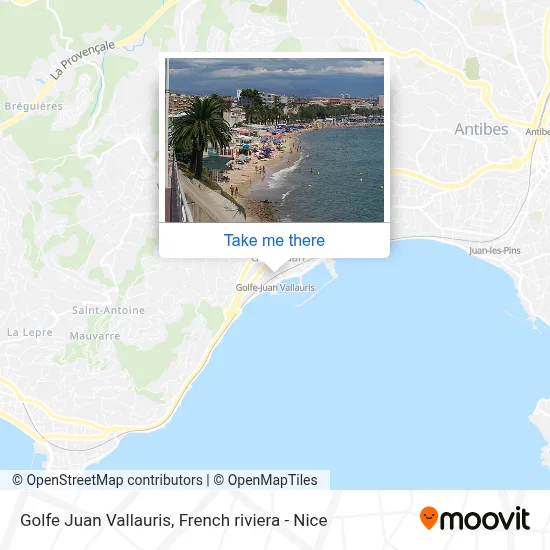Golfe Juan Vallauris map