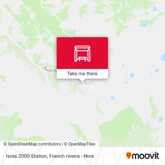 Isola 2000 Station map