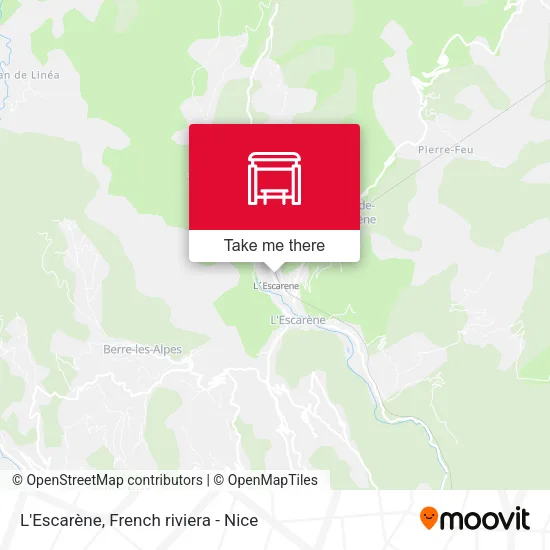L'Escarène map