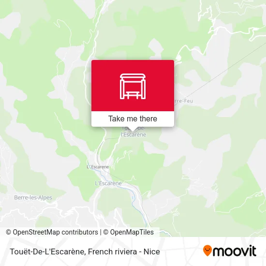Touët-De-L'Escarène map