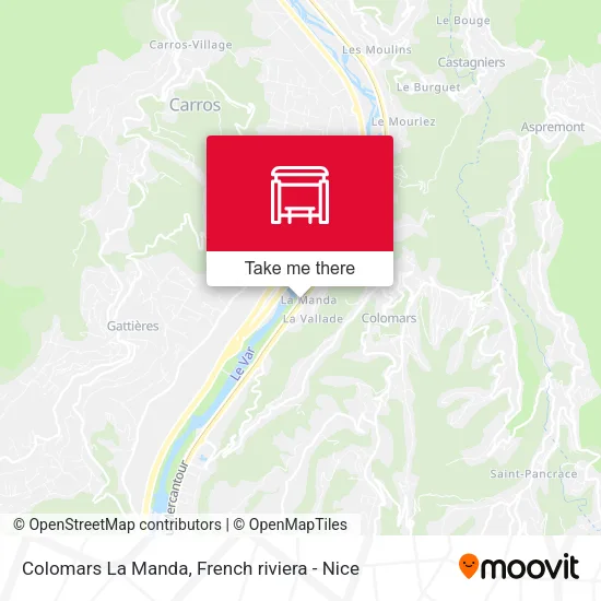 Colomars La Manda map