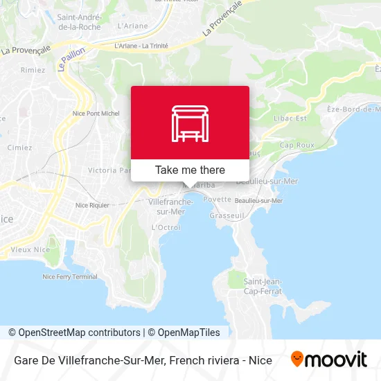 Gare De Villefranche-Sur-Mer map