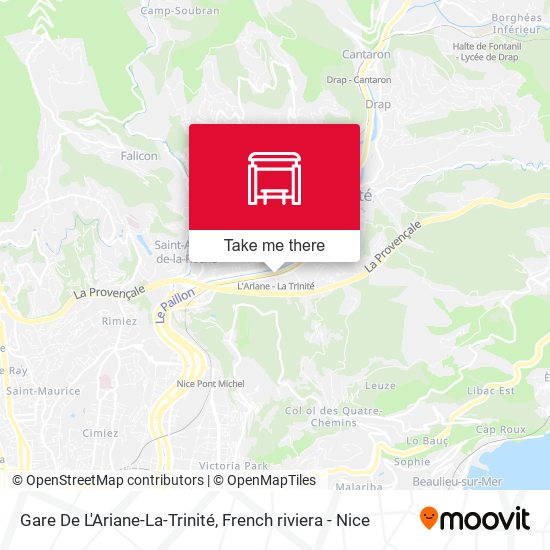 Gare De L'Ariane-La-Trinité map