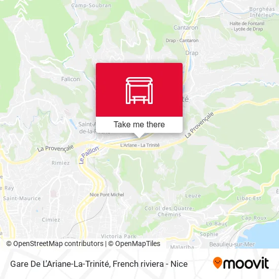 Gare De L'Ariane-La-Trinité map