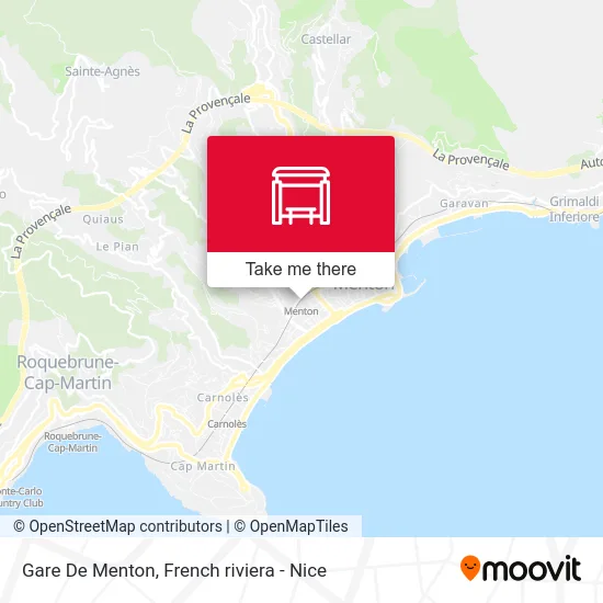 Gare De Menton map