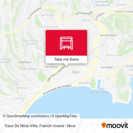 Gare De Nice-Ville map