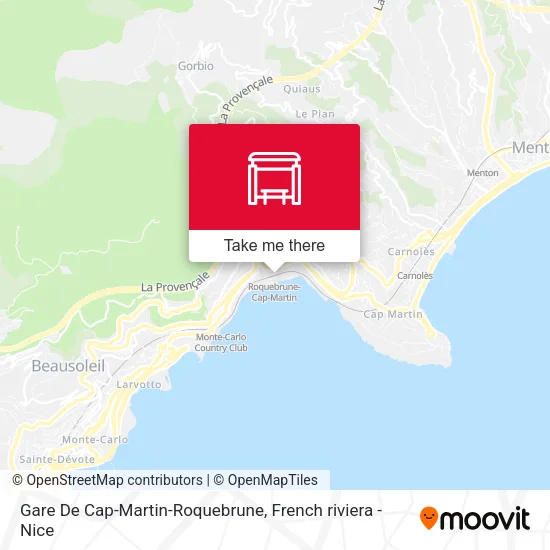 Gare De Cap-Martin-Roquebrune map