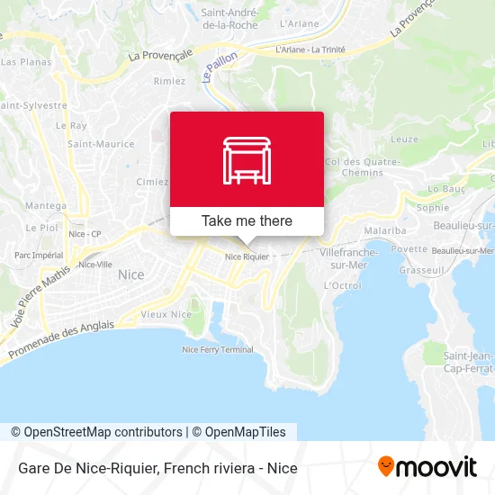 Gare De Nice-Riquier map
