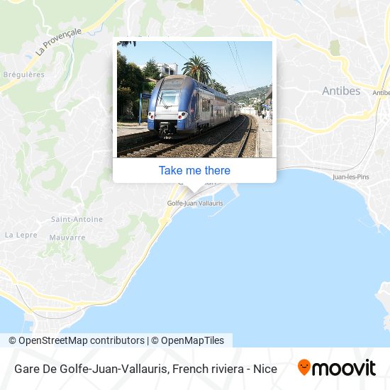 Gare De Golfe-Juan-Vallauris map