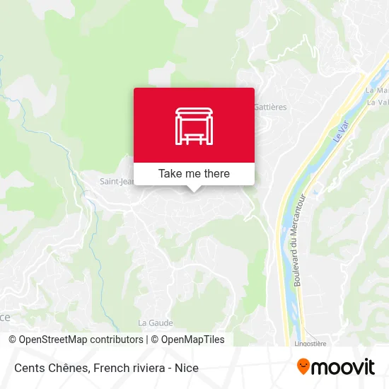 Cents Chênes map