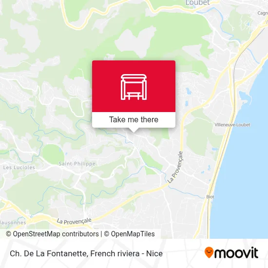 Ch. De La Fontanette map