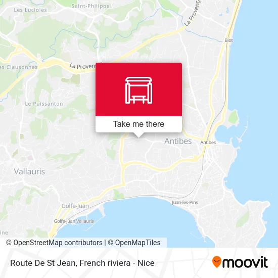 Route De St Jean map