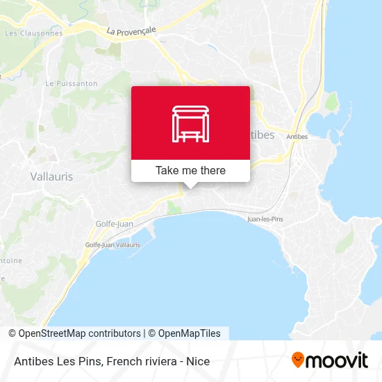 Antibes Les Pins map
