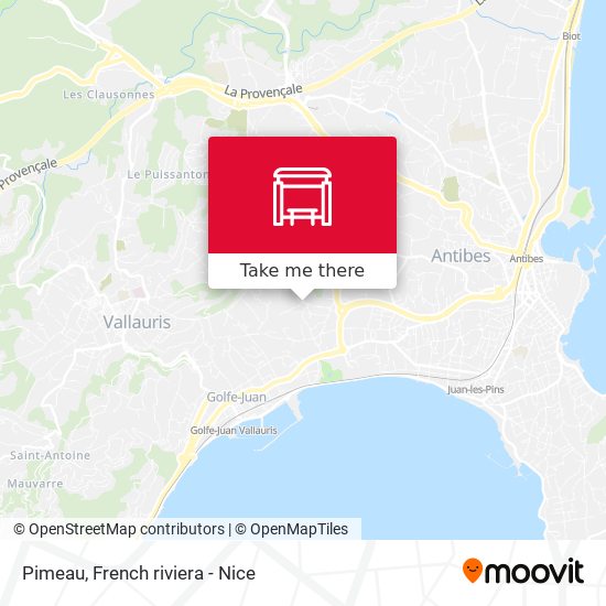 Pimeau map