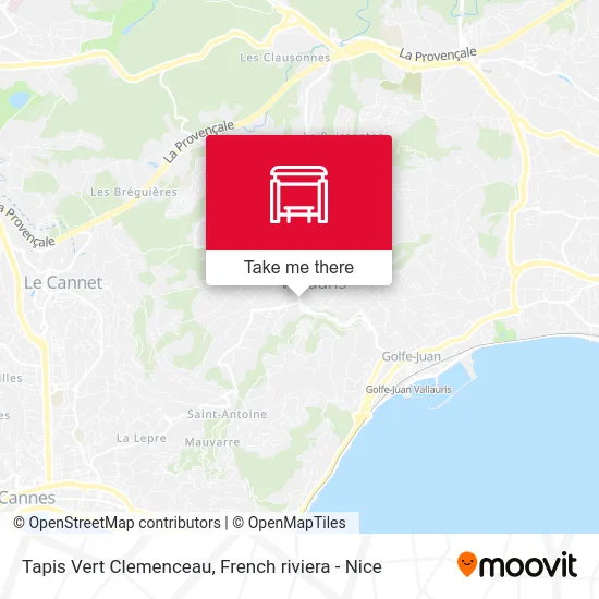 Tapis Vert Clemenceau map