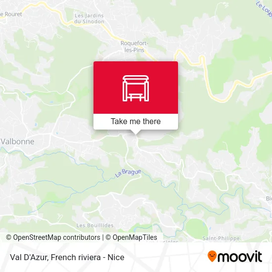 Val D'Azur map