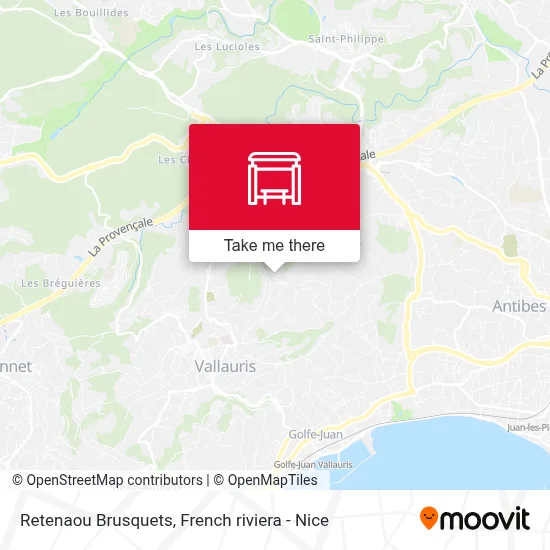 Retenaou Brusquets map