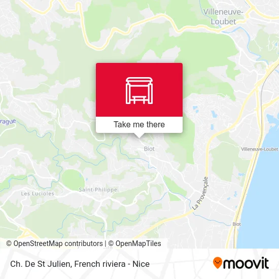 Ch. De St Julien map