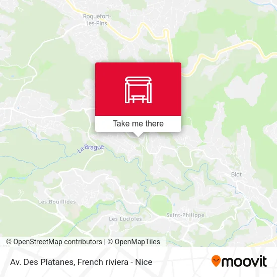 Av. Des Platanes map