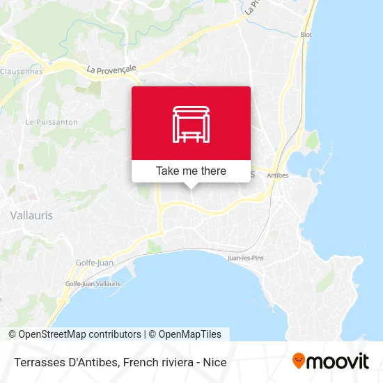 Terrasses D'Antibes map