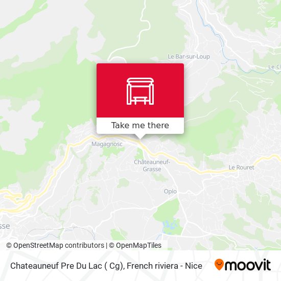 Mapa Chateauneuf Pre Du Lac ( Cg)
