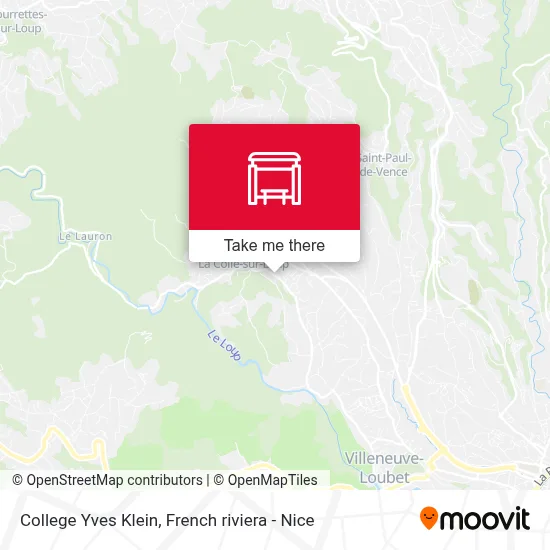 College Yves Klein map