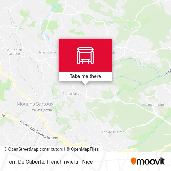 Mapa Font De Cuberte