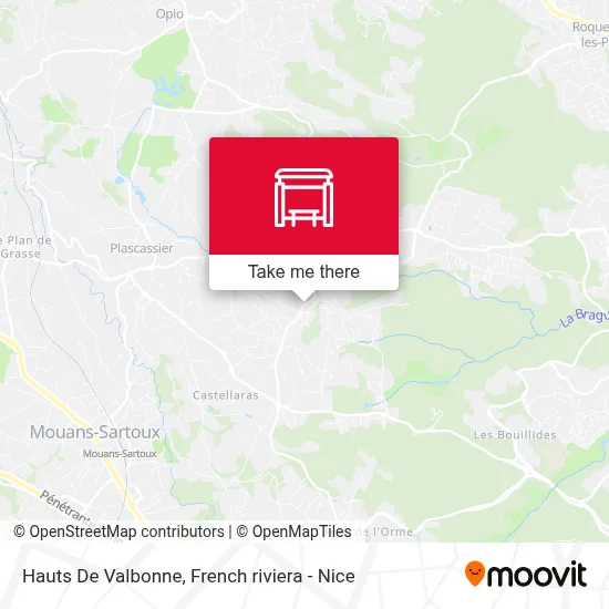 Hauts De Valbonne map