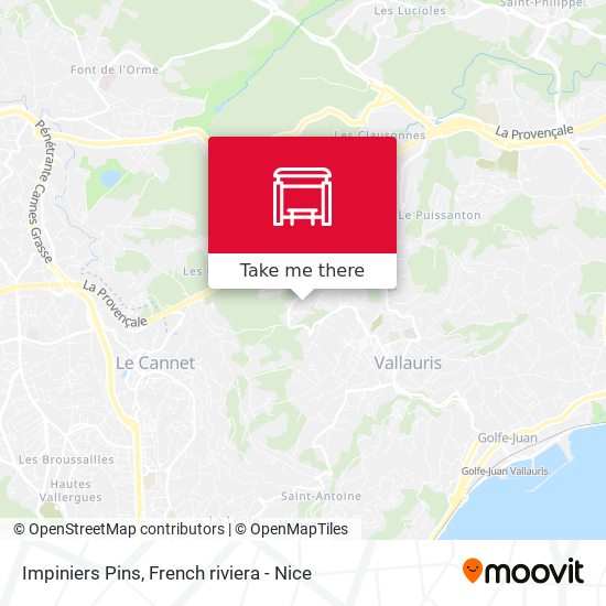 Impiniers Pins map