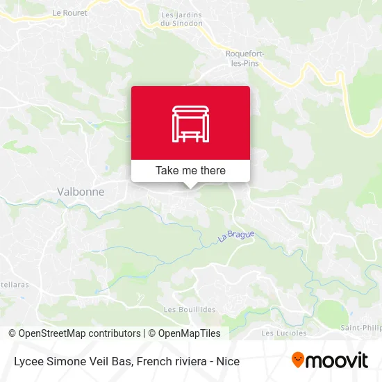 Lycee Simone Veil Bas map