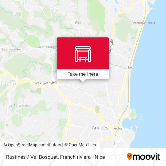 Rastines / Val Bosquet map