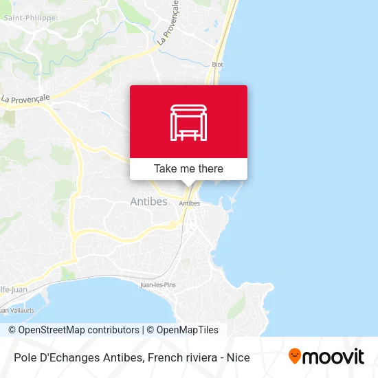 Pole D'Echanges Antibes map