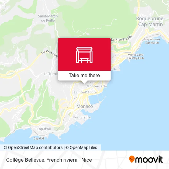 Collège Bellevue map