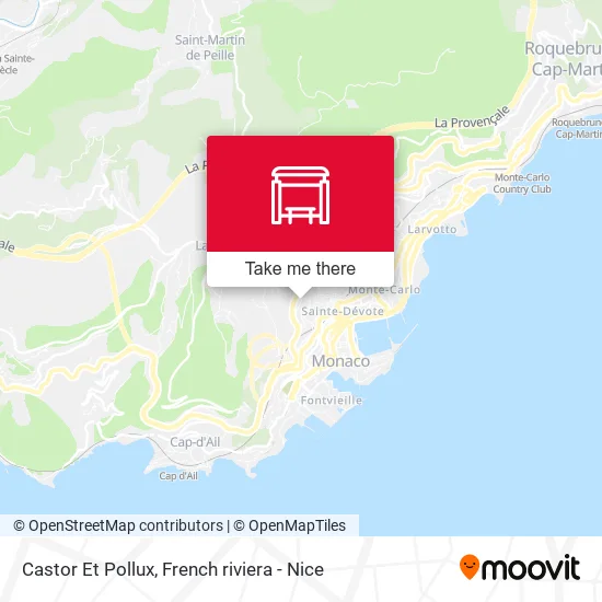 Castor Et Pollux map