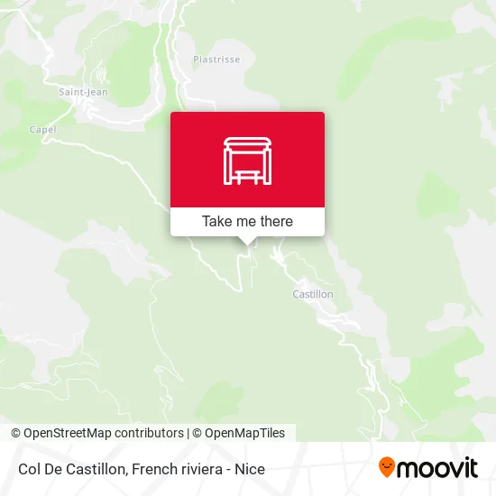 Col De Castillon map