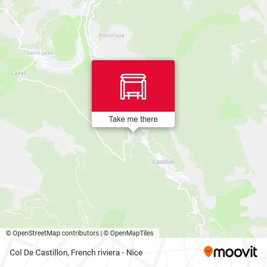 Col De Castillon map