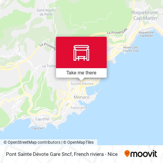 Pont Sainte Dévote Gare Sncf map