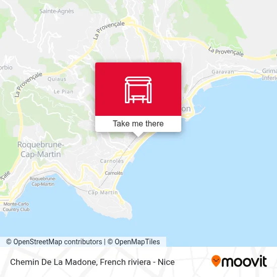 Chemin De La Madone map