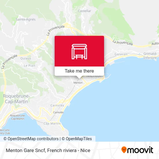 Menton Gare Sncf map