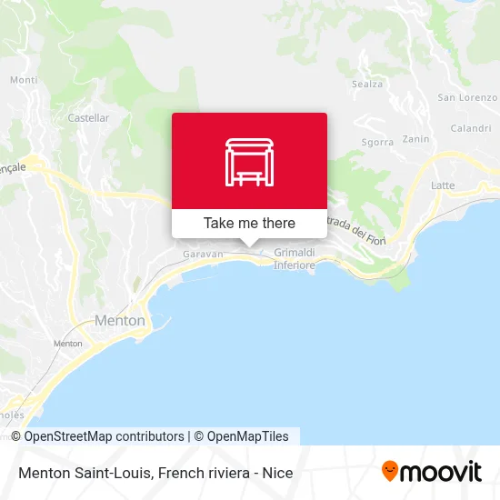 Menton Saint-Louis map