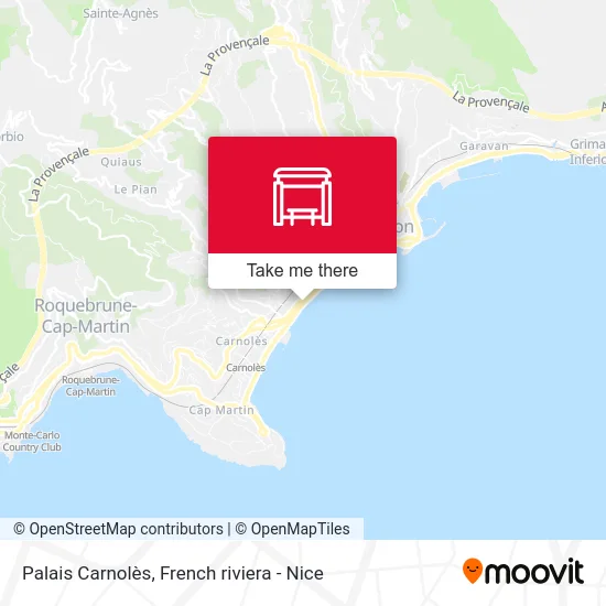 Palais Carnolès map