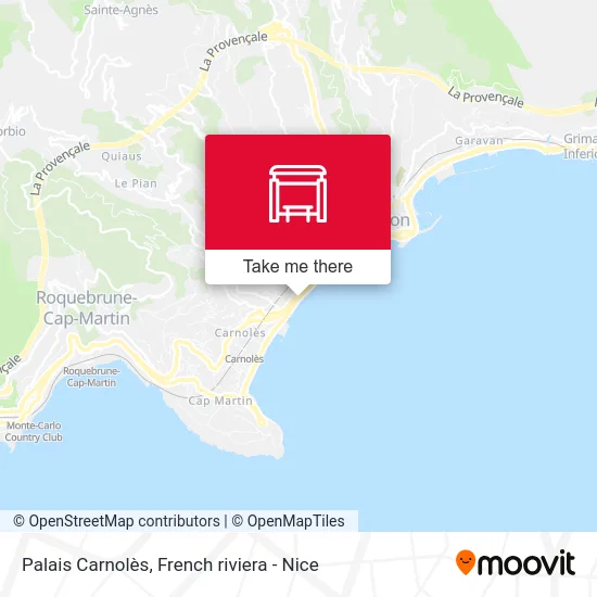 Palais Carnolès map