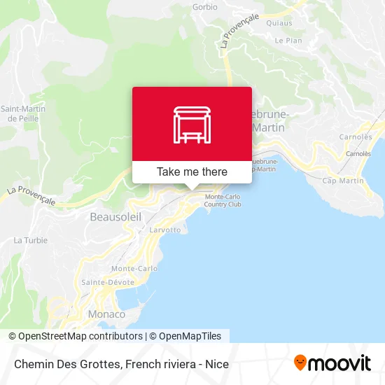 Chemin Des Grottes map