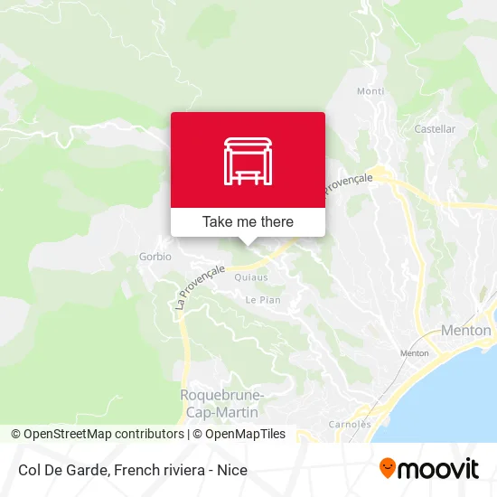 Col De Garde map